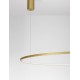 Triac Dimmable Brass Gold Aluminium & Acrylic LED 59 Watt 230 Volt 2144Lm 3000K IP20 D: 100 H: 200 cm Adjustable Height 