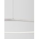 Triac Dimmable Brushed Champagne Silver Aluminium & Acrylic LED 59 Watt 230 Volt 2144Lm 3000K IP20 D: 100 H: 200 cm Adjustabl