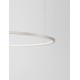 Triac Dimmable Brushed Champagne Silver Aluminium & Acrylic LED 59 Watt 230 Volt 2144Lm 3000K IP20 D: 100 H: 200 cm Adjustabl