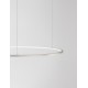 Triac Dimmable Brushed Champagne Silver Aluminium & Acrylic LED 59 Watt 230 Volt 2144Lm 3000K IP20 D: 100 H: 200 cm Adjustabl