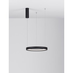 Triac Dimmable Sandy Black Aluminium & Acrylic LED 22 Watt 230 Volt 1540Lm 3000K IP20 D: 40 H: 150 cm Adjustable Height 