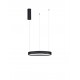 Triac Dimmable Sandy Black Aluminium & Acrylic LED 22 Watt 230 Volt 1540Lm 3000K IP20 D: 40 H: 150 cm Adjustable Height 