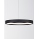 Triac Dimmable Sandy Black Aluminium & Acrylic LED 22 Watt 230 Volt 1540Lm 3000K IP20 D: 40 H: 150 cm Adjustable Height 