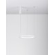Triac Dimmable Sandy White Aluminium & Acrylic LED 22 Watt 230 Volt 1540Lm 3000K IP20 D: 40 H: 150 cm Adjustable Height 