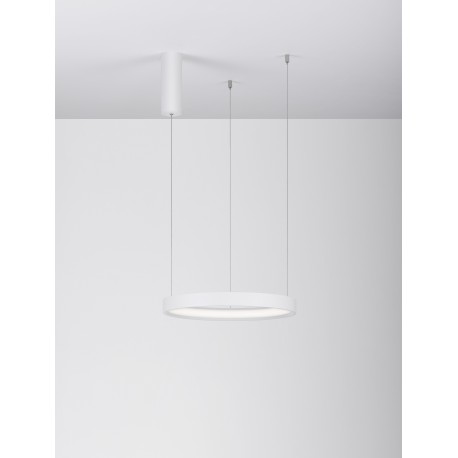 Triac Dimmable Sandy White Aluminium & Acrylic LED 22 Watt 230 Volt 1540Lm 3000K IP20 D: 40 H: 150 cm Adjustable Height 