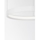 Triac Dimmable Sandy White Aluminium & Acrylic LED 22 Watt 230 Volt 1540Lm 3000K IP20 D: 40 H: 150 cm Adjustable Height 