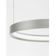 Triac Dimmable Bruched Champagne Silver Aluminium & Acrylic LED 22 Watt 230 Volt 1540Lm 3000K IP20 D: 40 H: 150 cm Adjustable