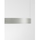 Triac Dimmable Bruched Champagne Silver Aluminium & Acrylic LED 22 Watt 230 Volt 1540Lm 3000K IP20 D: 40 H: 150 cm Adjustable