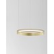 Triac Dimmable Brushed Gold Aluminium & Acrylic LED 22 Watt 230 Volt 1540Lm 3000K IP20 D: 40 H: 150 cm Adjustable Height 