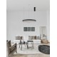 Triac Dimmable Sandy Black Aluminium & Acrylic LED 40 Watt 230 Volt 2800Lm 3000K IP20 D: 60 H: 150 cm Adjustable height 