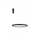 Triac Dimmable Sandy Black Aluminium & Acrylic LED 40 Watt 230 Volt 2800Lm 3000K IP20 D: 60 H: 150 cm Adjustable height 