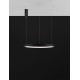 Triac Dimmable Sandy Black Aluminium & Acrylic LED 40 Watt 230 Volt 2800Lm 3000K IP20 D: 60 H: 150 cm Adjustable height 
