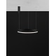 Triac Dimmable Sandy Black Aluminium & Acrylic LED 40 Watt 230 Volt 2800Lm 3000K IP20 D: 60 H: 150 cm Adjustable height 