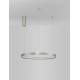 Triac Dimmable Bruched Champagne Silver Aluminium & Acrylic LED 40 Watt 230 Volt 2800Lm 3000K IP20 D: 60 H: 150 cm Adjustable