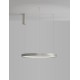Triac Dimmable Bruched Champagne Silver Aluminium & Acrylic LED 40 Watt 230 Volt 2800Lm 3000K IP20 D: 60 H: 150 cm Adjustable