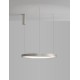 Triac Dimmable Bruched Champagne Silver Aluminium & Acrylic LED 40 Watt 230 Volt 2800Lm 3000K IP20 D: 60 H: 150 cm Adjustable