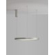 Triac Dimmable Bruched Champagne Silver Aluminium & Acrylic LED 40 Watt 230 Volt 2800Lm 3000K IP20 D: 60 H: 150 cm Adjustable