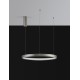 Triac Dimmable Bruched Champagne Silver Aluminium & Acrylic LED 40 Watt 230 Volt 2800Lm 3000K IP20 D: 60 H: 150 cm Adjustable
