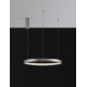 Triac Dimmable Bruched Champagne Silver Aluminium & Acrylic LED 40 Watt 230 Volt 2800Lm 3000K IP20 D: 60 H: 150 cm Adjustable
