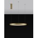 Triac Dimmable Brushed Gold Aluminium & Acrylic LED 40 Watt 230 Volt 2800Lm 3000K IP20 D: 60 H: 150 cm Adjustable height 