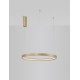 Triac Dimmable Brushed Gold Aluminium & Acrylic LED 40 Watt 230 Volt 2800Lm 3000K IP20 D: 60 H: 150 cm Adjustable height 
