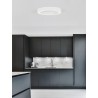 CCT Dimmable Sandy Black Aluminium & Acrylic LED 48 Watt 230 Volt 3730Lm 2700K - 4000K IP20 Remote Control Included D1: 60 D2: