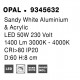 CCT Dimmable Sandy Black Aluminium & Acrylic LED 48 Watt 230 Volt 3730Lm 2700K - 4000K IP20 Remote Control Included D1: 60 D2: