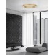 CCT Dimmable Brass Gold Aluminium & Acrylic LED 48 Watt 230 Volt 3730Lm 2700K - 4000K IP20 Remote Control Included D1: 60 D2: 