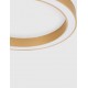 CCT Dimmable Brass Gold Aluminium & Acrylic LED 48 Watt 230 Volt 3730Lm 2700K - 4000K IP20 Remote Control Included D1: 60 D2: 