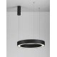 CCT Dimmable Sandy Black Aluminium & Acrylic LED 48 Watt 230 Volt 3268Lm 2700K - 4000K IP20 Remote Control Included D: 60 H: 2