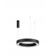 CCT Dimmable Sandy Black Aluminium & Acrylic LED 48 Watt 230 Volt 3268Lm 2700K - 4000K IP20 Remote Control Included D: 60 H: 2