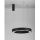 CCT Dimmable Sandy Black Aluminium & Acrylic LED 48 Watt 230 Volt 3268Lm 2700K - 4000K IP20 Remote Control Included D: 60 H: 2
