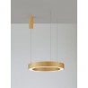 CCT Dimmable Brass Gold Aluminium & Acrylic LED 48 Watt 230 Volt 3268Lm 2700K - 4000K IP20 Remote Control Included D: 60 H: 20