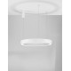 CCT Dimmable Sandy White Aluminium & Acrylic LED 59 Watt 230 Volt 4076Lm 2700K - 4000K IP20 Remote Control Included D: 80 H: