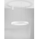 CCT Dimmable Sandy White Aluminium & Acrylic LED 59 Watt 230 Volt 4076Lm 2700K - 4000K IP20 Remote Control Included D: 80 H: