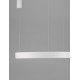 CCT Dimmable Sandy White Aluminium & Acrylic LED 59 Watt 230 Volt 4076Lm 2700K - 4000K IP20 Remote Control Included D: 80 H: