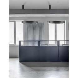 CCT Dimmable Sandy Black Aluminium & Acrylic LED 59 Watt 230 Volt 4076Lm 2700K - 4000K IP20 Remote Control Included D: 80 H:
