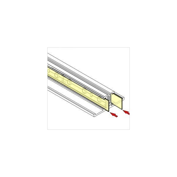 Profile Led Arriere 1000mm Alu Anodise
