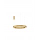 CCT Dimmable Brass Gold Aluminium & Acrylic LED 59 Watt 230 Volt 4076Lm 2700K - 4000K IP20 Remote Control Included D: 80 H: 