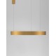 CCT Dimmable Brass Gold Aluminium & Acrylic LED 59 Watt 230 Volt 4076Lm 2700K - 4000K IP20 Remote Control Included D: 80 H: 