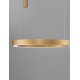 CCT Dimmable Brass Gold Aluminium & Acrylic LED 80 Watt 230 Volt 4373Lm 2700K - 4000K IP20 Remote Control Included D: 100 H