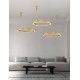 CCT Dimmable Brass Gold Aluminium & Acrylic LED 80 Watt 230 Volt 4373Lm 2700K - 4000K IP20 Remote Control Included D: 100 H