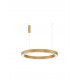 CCT Dimmable Brass Gold Aluminium & Acrylic LED 80 Watt 230 Volt 4373Lm 2700K - 4000K IP20 Remote Control Included D: 100 H