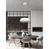 Triac Dimmable Sandy White Aluminium Outside Champaign Gold Inside LED 42 Watt 230 Volt 1279Lm 3000K IP20 D: 42 H: 200 cm Adjus