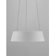 Triac Dimmable Sandy White Aluminium Outside Champaign Gold Inside LED 42 Watt 230 Volt 1279Lm 3000K IP20 D: 42 H: 200 cm Adjus
