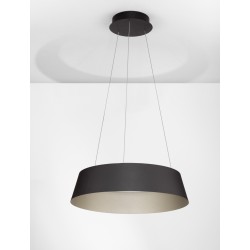 Triac Dimmable Sandy Black Aluminium Outside Champaign Gold Inside LED 53 Watt 230 Volt 1982Lm 3000K IP20 D: 54 H: 200 cm Adjus