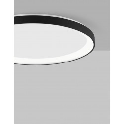 2700K Triac Dimmable Sandy Black Aluminium & Acrylic LED 40 Watt 230 Volt 2554Lm IP20 D: 48 H: 6 cm 