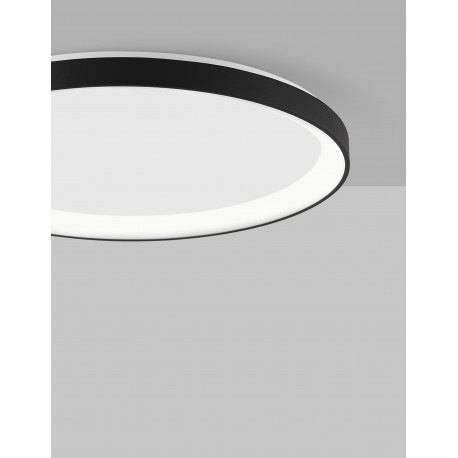 2700K Triac Dimmable Sandy Black Aluminium & Acrylic LED 40 Watt 230 Volt 2554Lm IP20 D: 48 H: 6 cm 