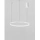 2700K Triac Dimmable Sandy White Aluminium & Acrylic LED 38 Watt 230 Volt 2175Lm IP20 D: 48 H: 150 cm Adjustable Height 