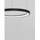2700K Triac Dimmable Sandy Black Aluminium & Acrylic LED 38 Watt 230 Volt 2175Lm IP20 D: 48 H: 150 cm Adjustable Height 